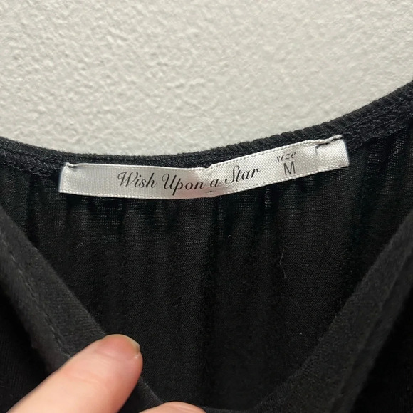 Wish Upon A Star Black Lace Cami - Picture 2 of 4